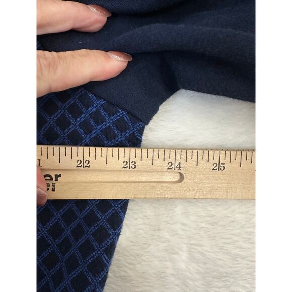 T by Talbots Blue Print Zip Jacket XL Activewear Casual - Picture 5 of 7